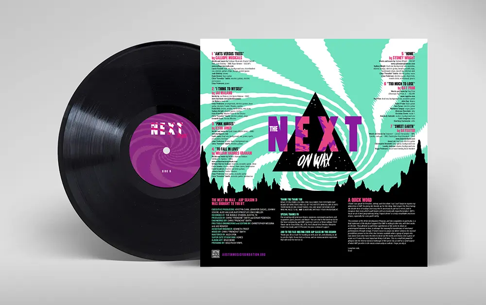 Brad Bond Design - Austin Music Foundation's The Next Album Design