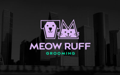 Meow Ruff Grooming Logo & Branding