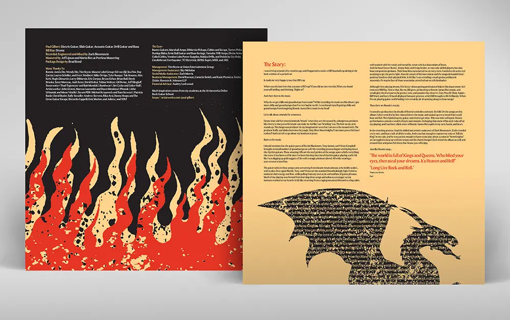Brad Bond Design - Paul Gilbert The Dio Album Design