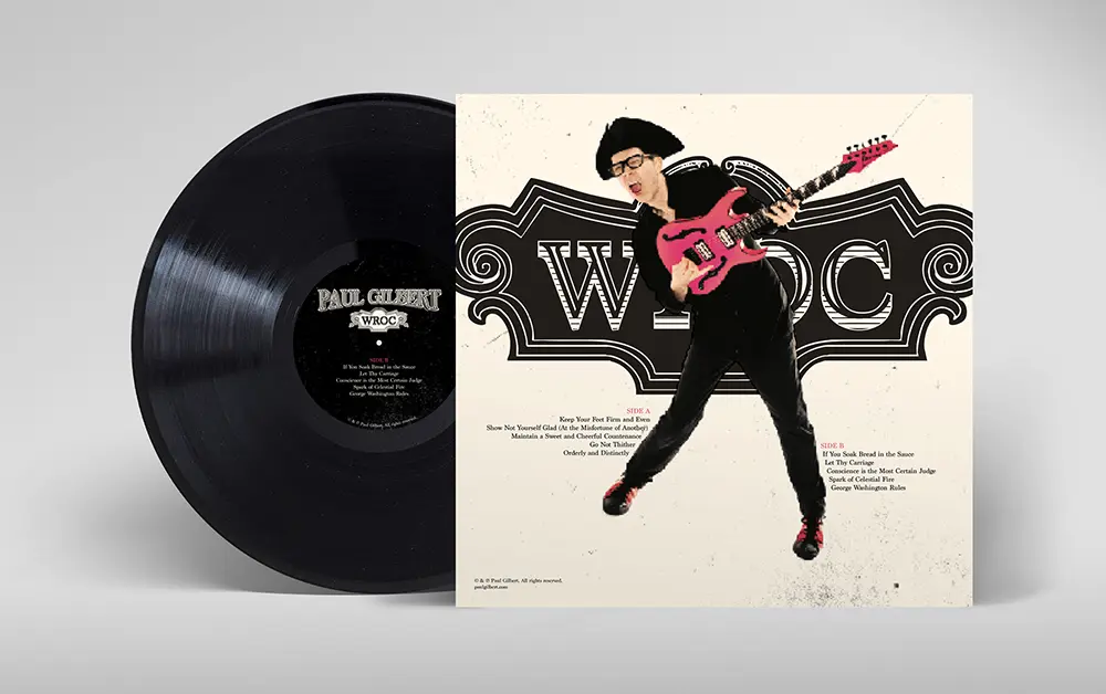 Brad Bond Design - Paul Gilbert WROC Album Design