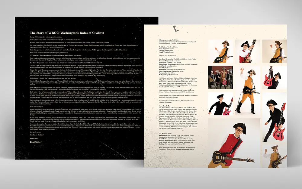 Brad Bond Design - Paul Gilbert WROC Album Design