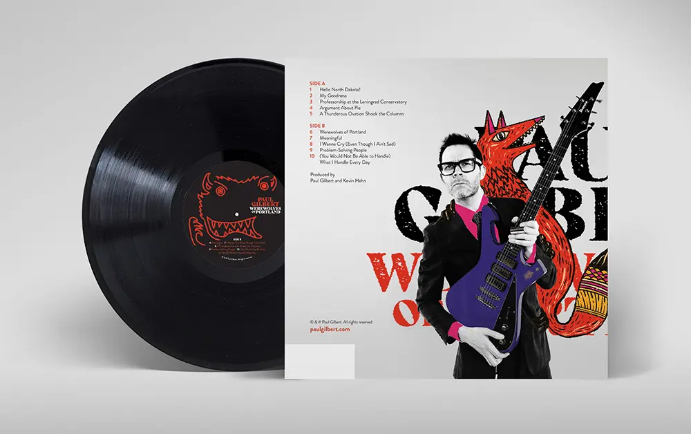 Brad Bond Design - Paul Gilbert "Werewolves" Album Design