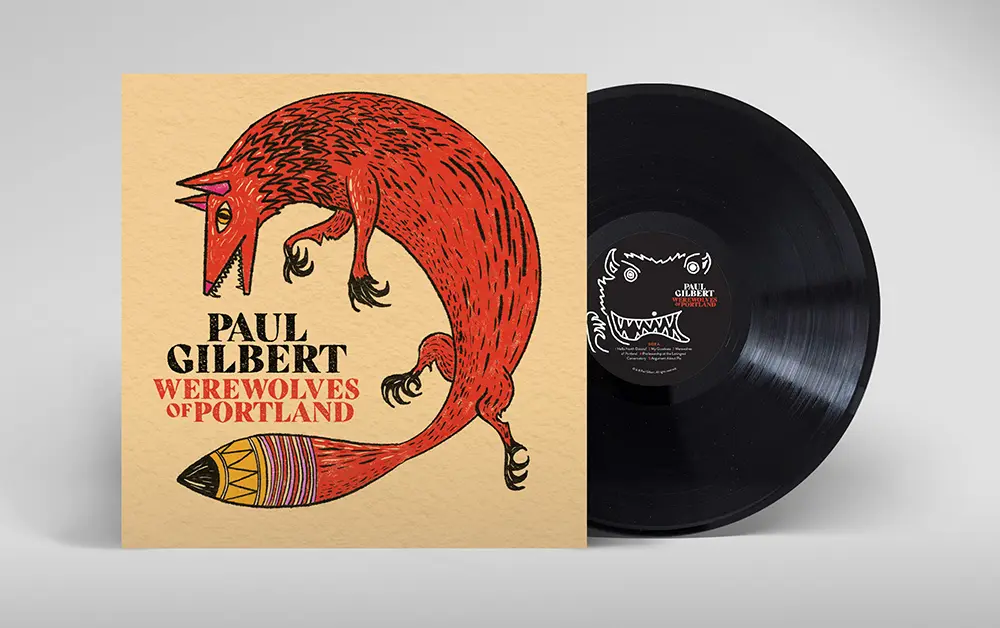 Brad Bond Design - Paul Gilbert "Werewolves" Album Design