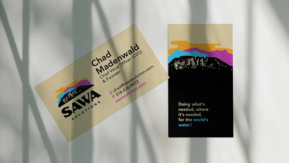 Brad Bond Design - SAWA Solutions Business Cards