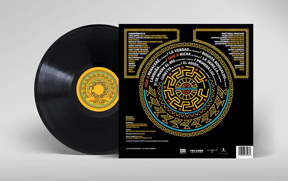 Brad Bond Design -Superfonicos' Renacere album design